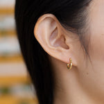 Sphere Huggie Earrings
