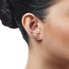 Baguette Climber Earrings