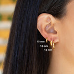 Orbit 10 Huggie Earrings