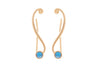 Turquoise Climber Earrings