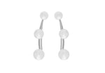 Pearls Climber Earrings